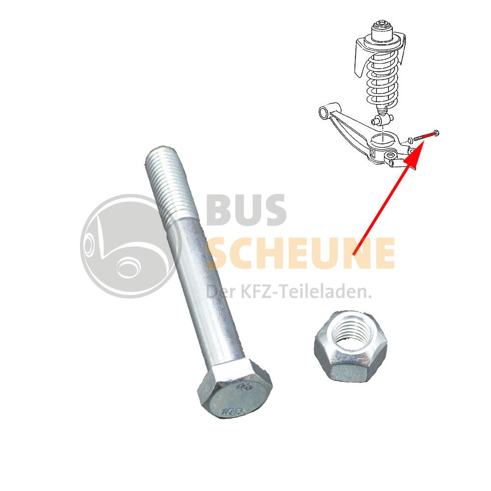 VW Bus T2 T3 Schraube für Stoßdämpfer vorne unten N0401611 Ersatzteile  günstig kaufen