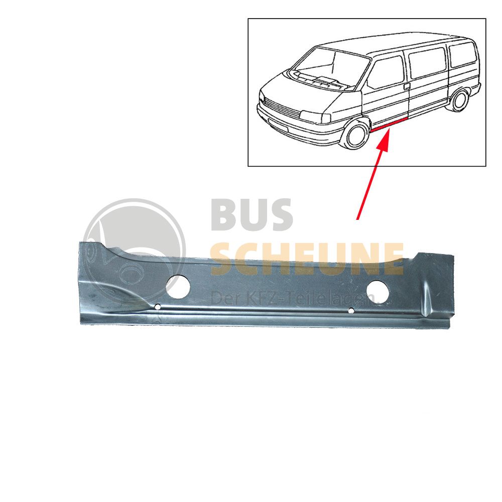 VW Bus T4 Schweller / Einstiegsblech links innen Reparaturblech